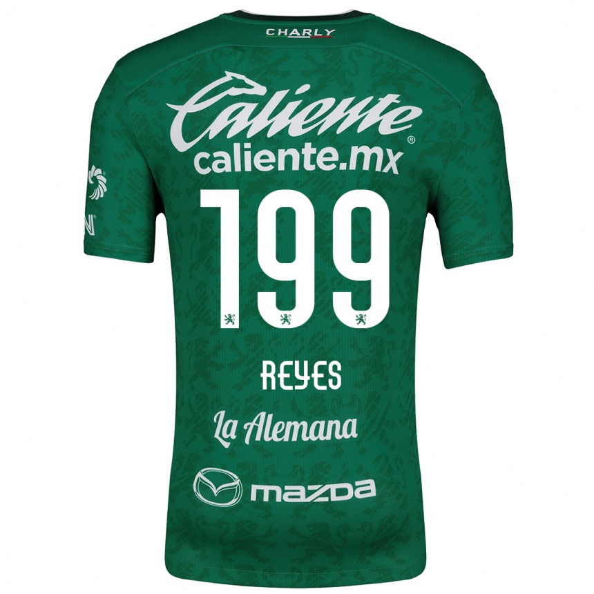 Women Football Jonathan Reyes #199 Green White Home Jersey 2024/25 T-Shirt Uk