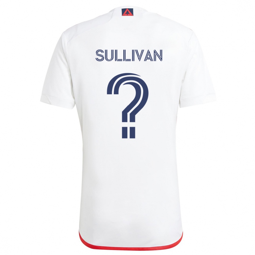 Women Football Mason Sullivan #0 White Red Away Jersey 2024/25 T-Shirt Uk