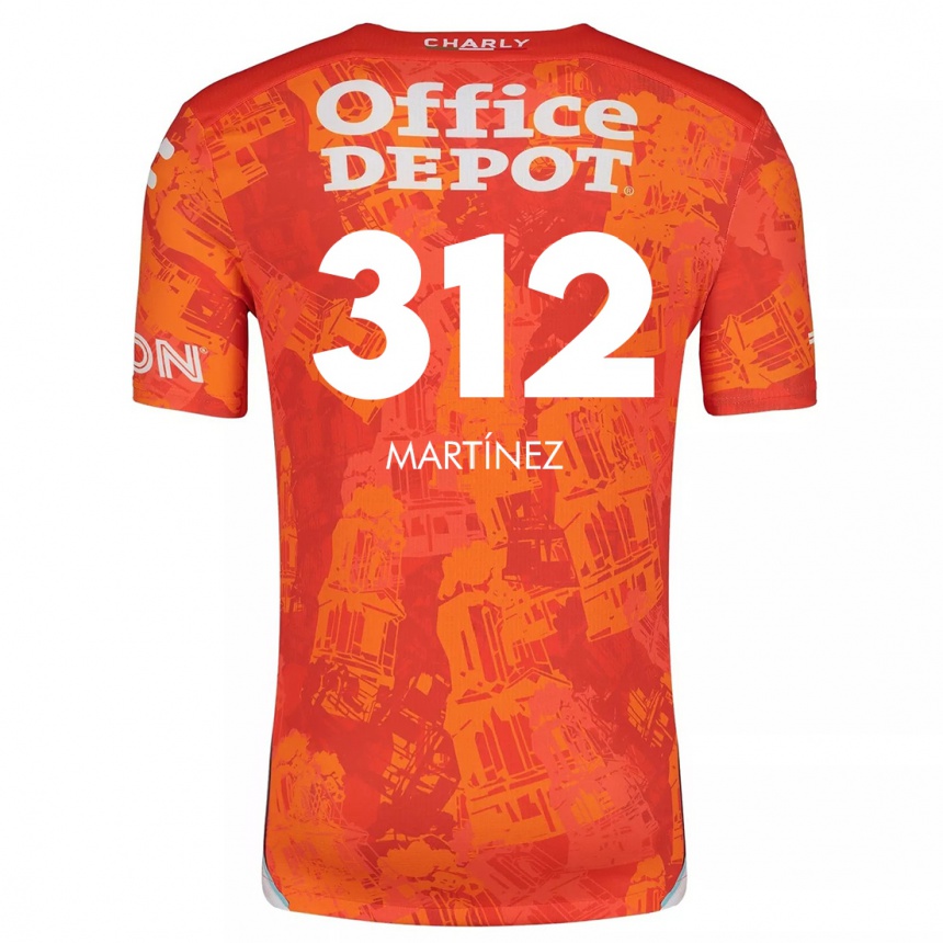 Women Football Ulises Martínez #312 Orange White Away Jersey 2024/25 T-Shirt Uk