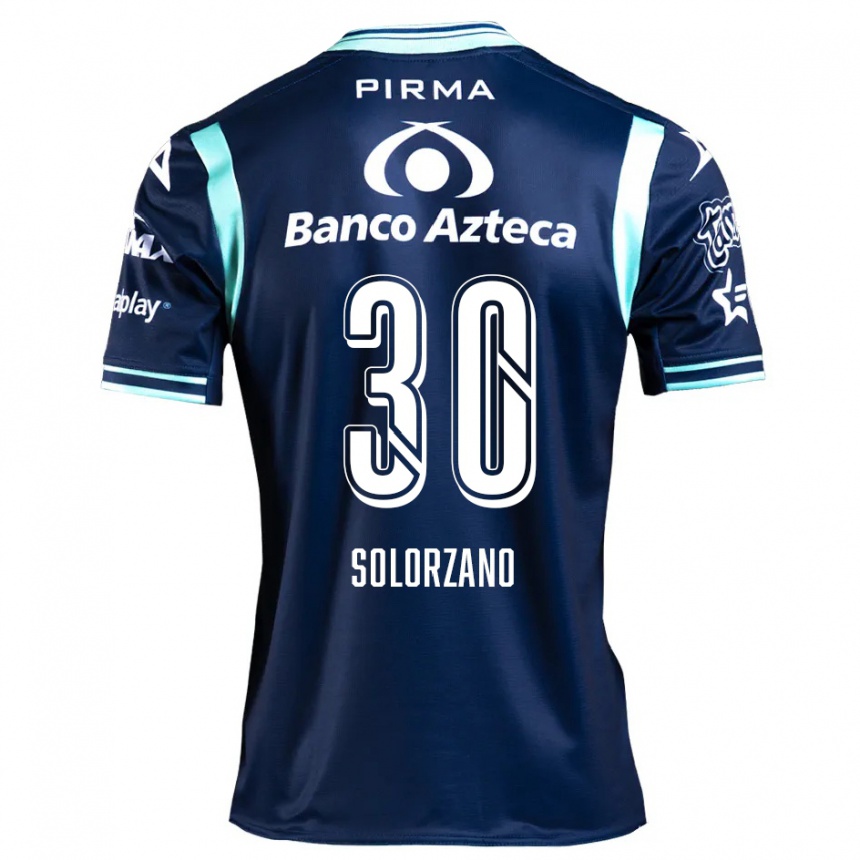 Women Football Aisha Solórzano #30 Navy Blue Away Jersey 2024/25 T-Shirt Uk