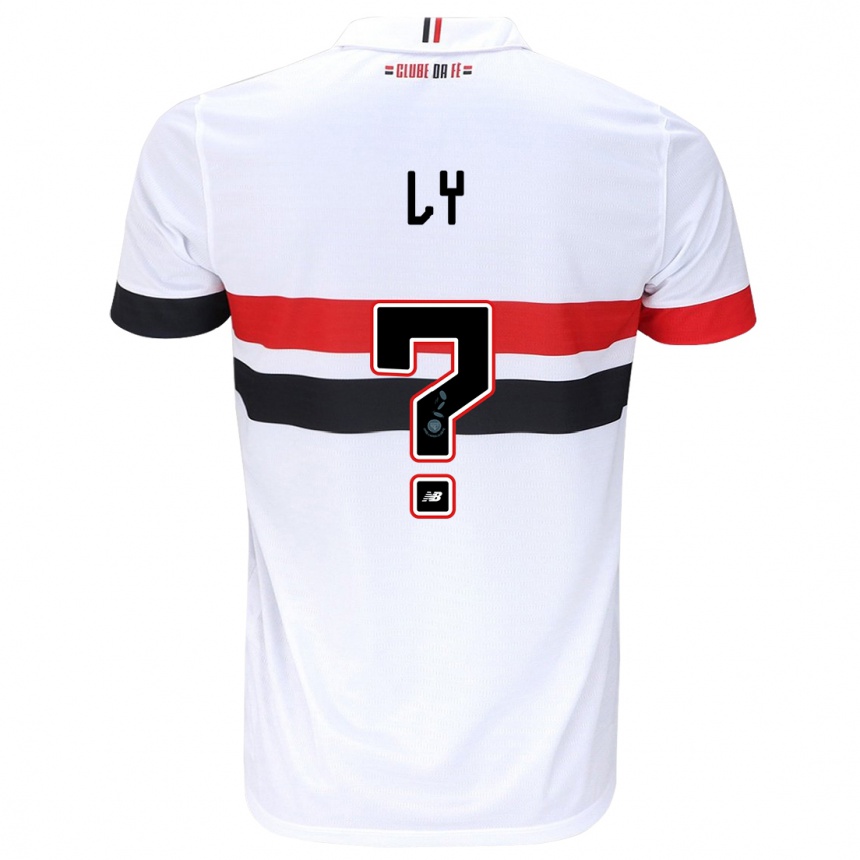 Kids Football Iba Ly #0 White Red Black Home Jersey 2024/25 T-Shirt Uk