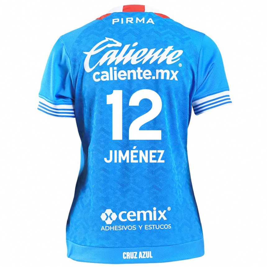 Kids Football Luis Jiménez #12 Sky Blue Home Jersey 2024/25 T-Shirt Uk