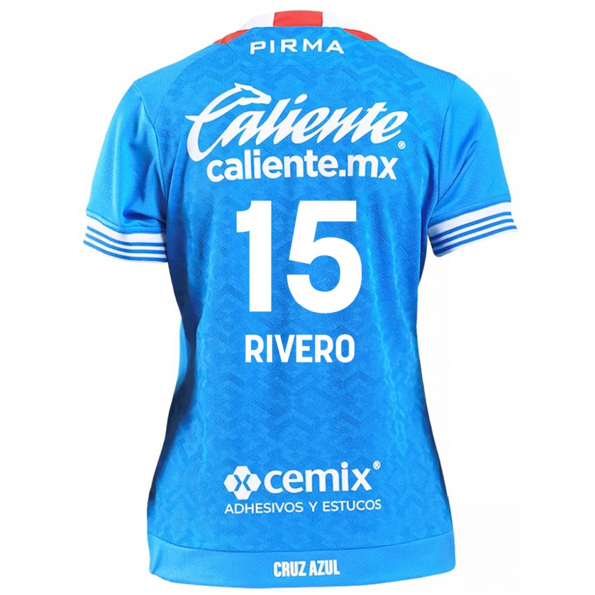 Kids Football Ignacio Rivero #15 Sky Blue Home Jersey 2024/25 T-Shirt Uk