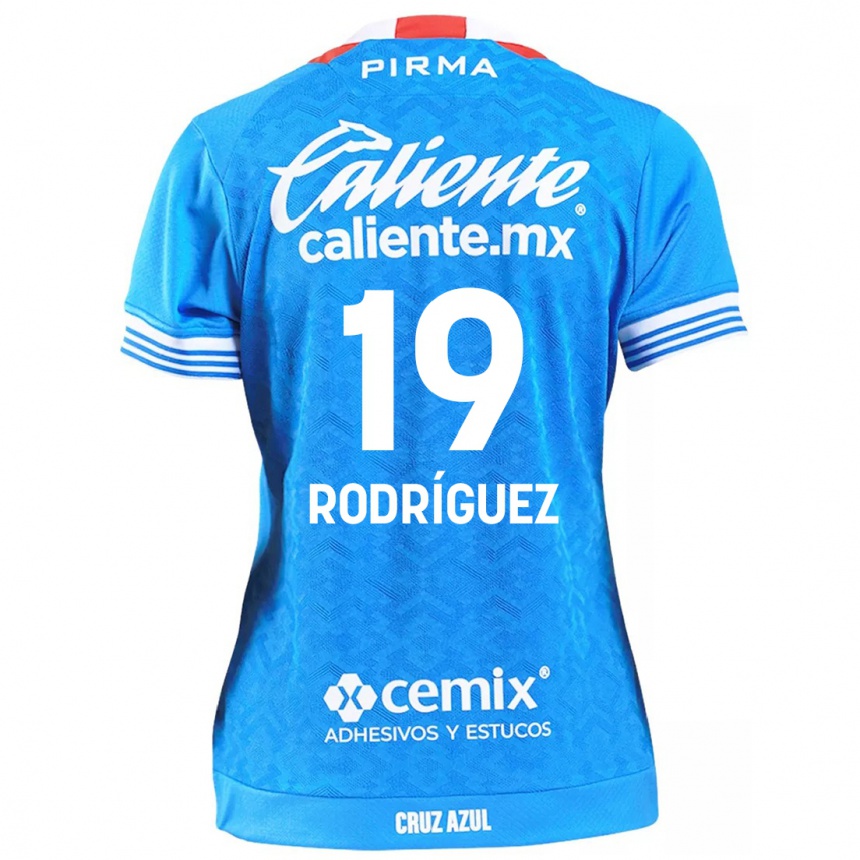 Kids Football Carlos Rodríguez #19 Sky Blue Home Jersey 2024/25 T-Shirt Uk