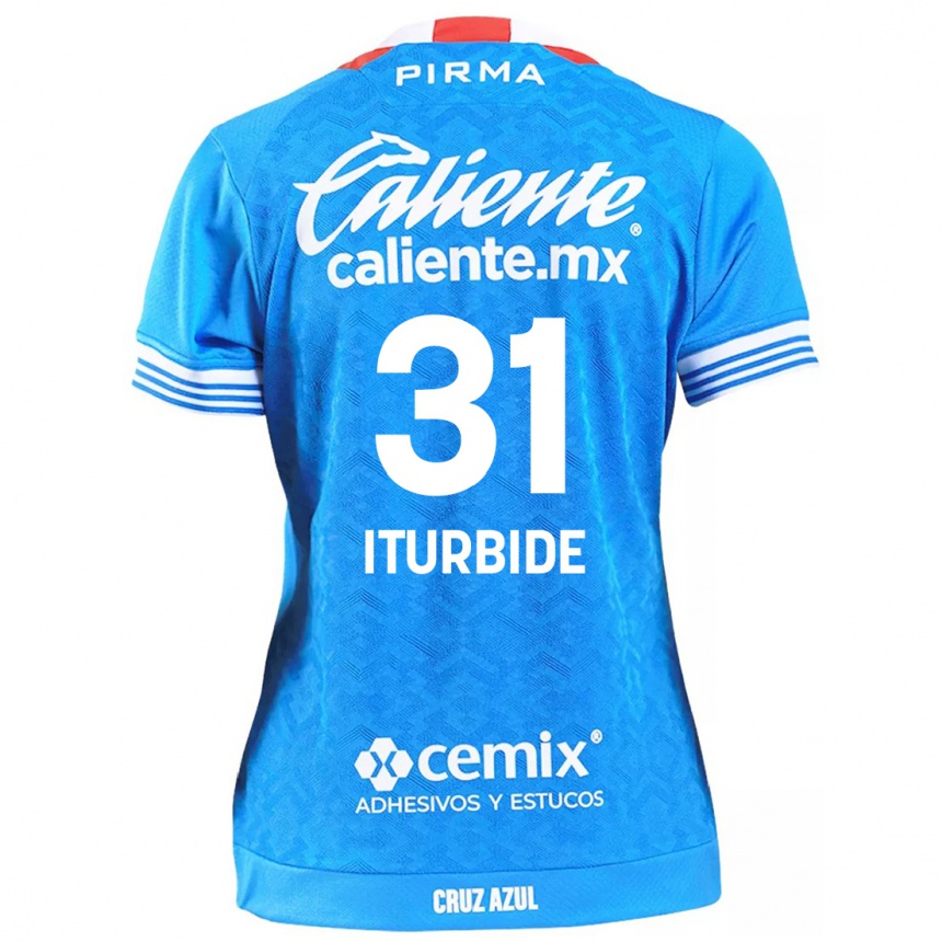 Kids Football Luis Iturbide #31 Sky Blue Home Jersey 2024/25 T-Shirt Uk