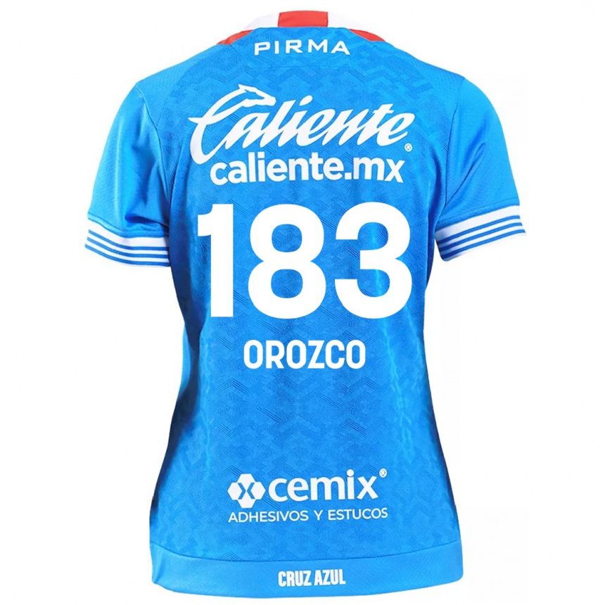 Kids Football Fabrizzio Orozco #183 Sky Blue Home Jersey 2024/25 T-Shirt Uk