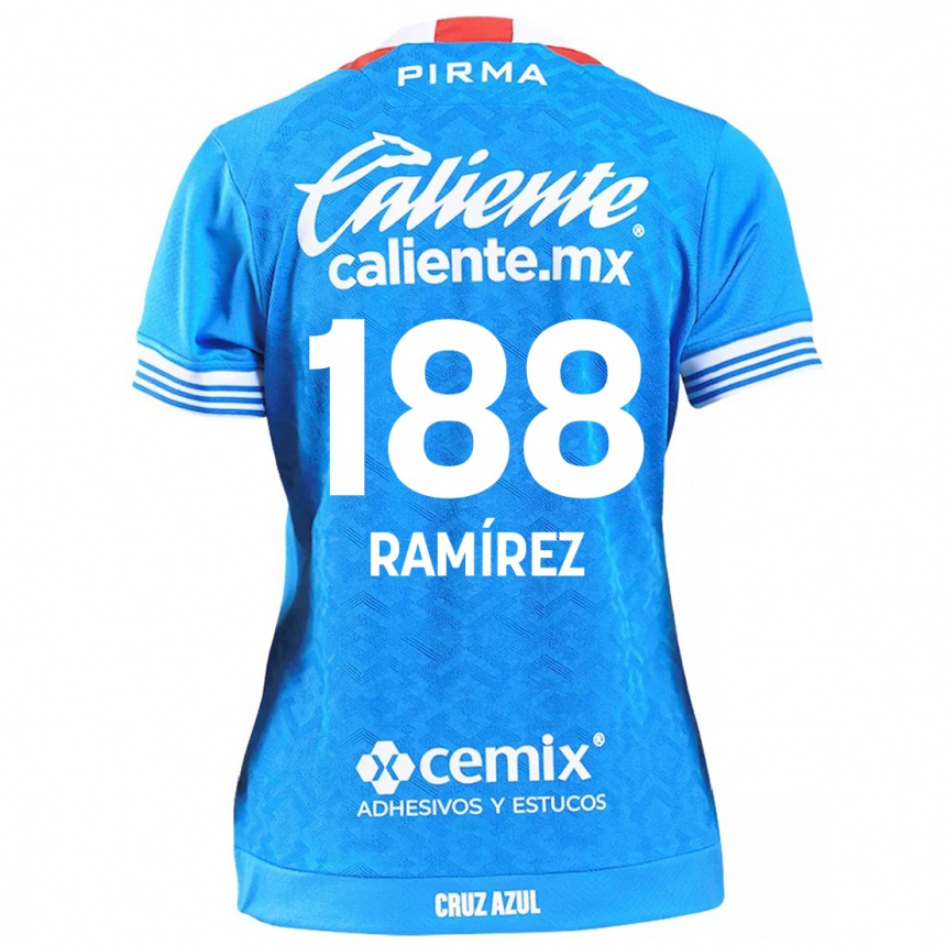 Kids Football Diego Ramírez #188 Sky Blue Home Jersey 2024/25 T-Shirt Uk