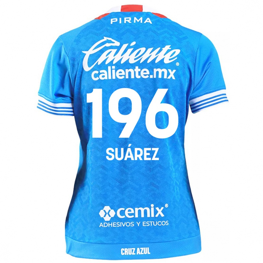 Kids Football Javier Suárez #196 Sky Blue Home Jersey 2024/25 T-Shirt Uk