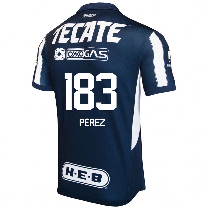 Kids Football Santiago Pérez #183 Blue Red White Home Jersey 2024/25 T-Shirt Uk