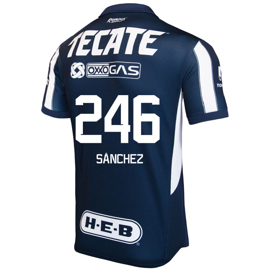 Kids Football Diego Sánchez #246 Blue Red White Home Jersey 2024/25 T-Shirt Uk