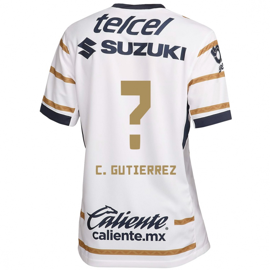 Kids Football Carlos Gutiérrez #0 White Obsidian Home Jersey 2024/25 T-Shirt Uk