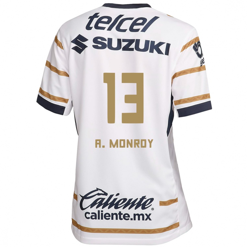 Kids Football Pablo Monroy #13 White Obsidian Home Jersey 2024/25 T-Shirt Uk