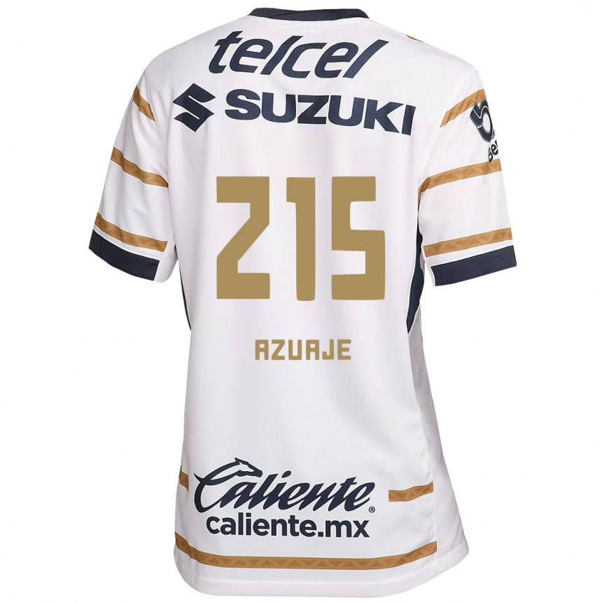 Kids Football Ángel Azuaje #215 White Obsidian Home Jersey 2024/25 T-Shirt Uk