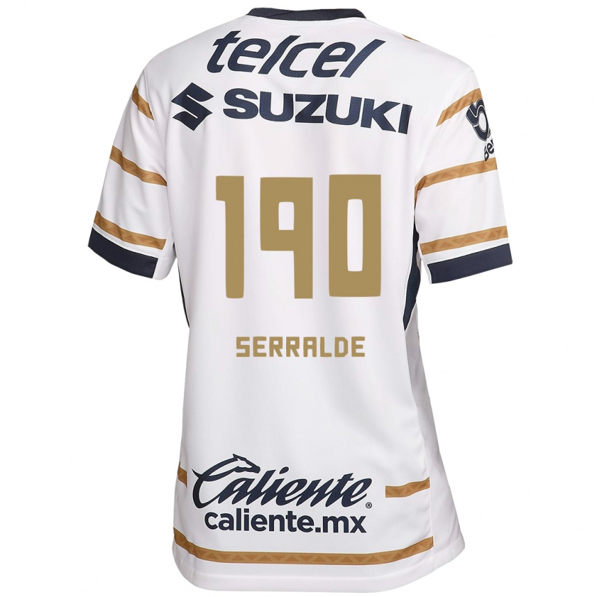 Kids Football Gerardo Serralde #190 White Obsidian Home Jersey 2024/25 T-Shirt Uk