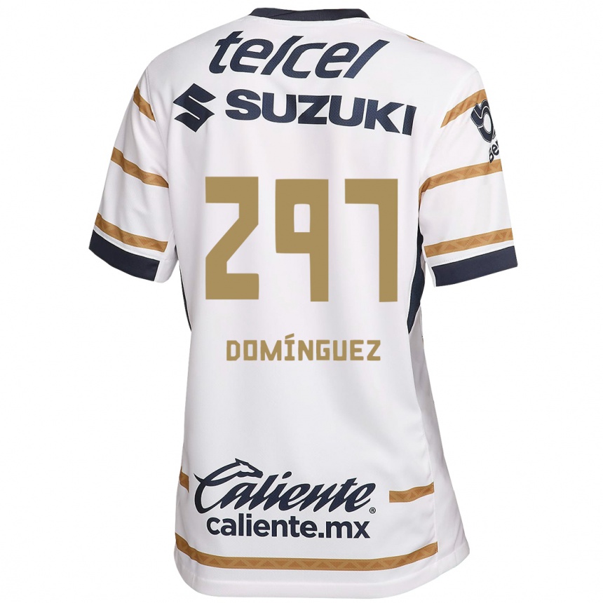 Kids Football Julio Domínguez #297 White Obsidian Home Jersey 2024/25 T-Shirt Uk