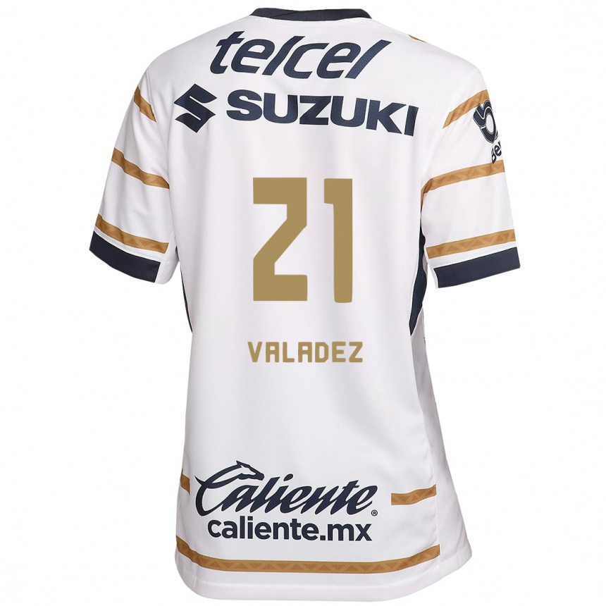 Kids Football Natalia Macias Valadez #21 White Obsidian Home Jersey 2024/25 T-Shirt Uk