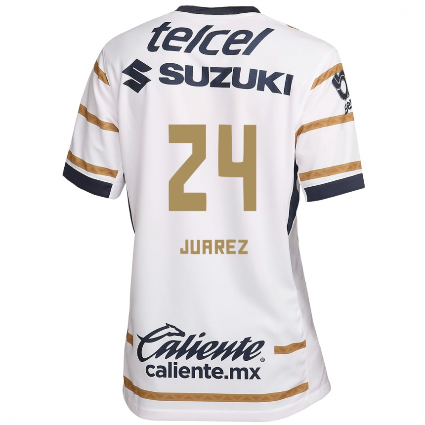 Kids Football Gabriela Juarez #24 White Obsidian Home Jersey 2024/25 T-Shirt Uk