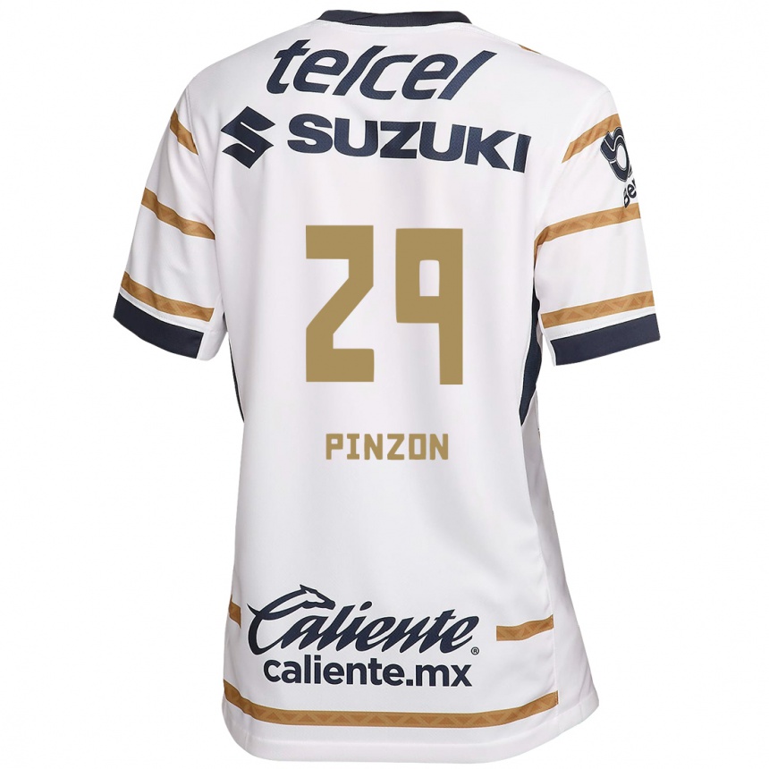 Kids Football Liceth Pinzon #29 White Obsidian Home Jersey 2024/25 T-Shirt Uk