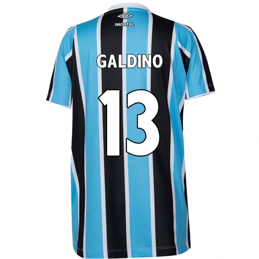 Kids Football Everton Galdino #13 Blue Black White Home Jersey 2024/25 T-Shirt Uk