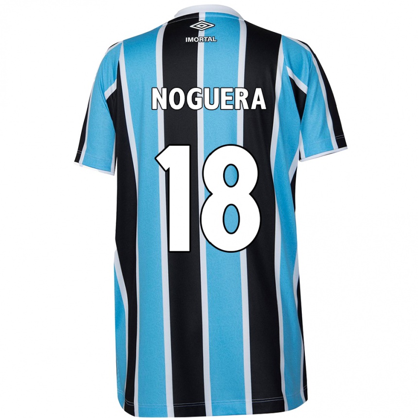 Kids Football Freddy Noguera #18 Blue Black White Home Jersey 2024/25 T-Shirt Uk