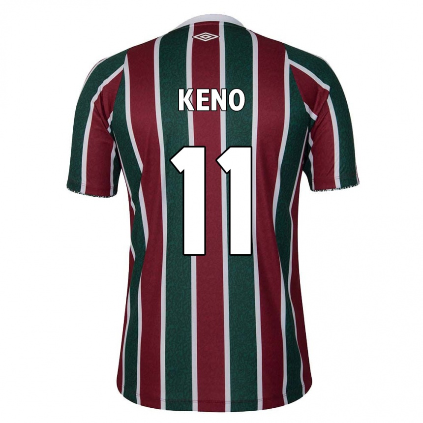 Kids Football Keno #11 Green Maroon White Home Jersey 2024/25 T-Shirt Uk