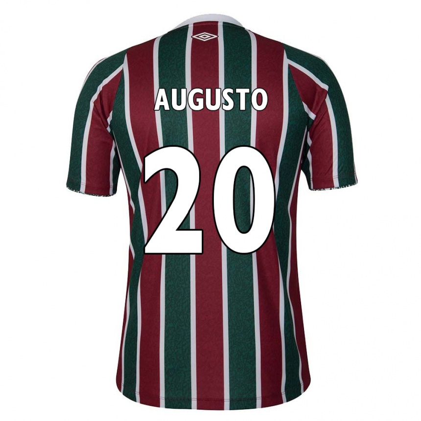 Kids Football Renato Augusto #20 Green Maroon White Home Jersey 2024/25 T-Shirt Uk