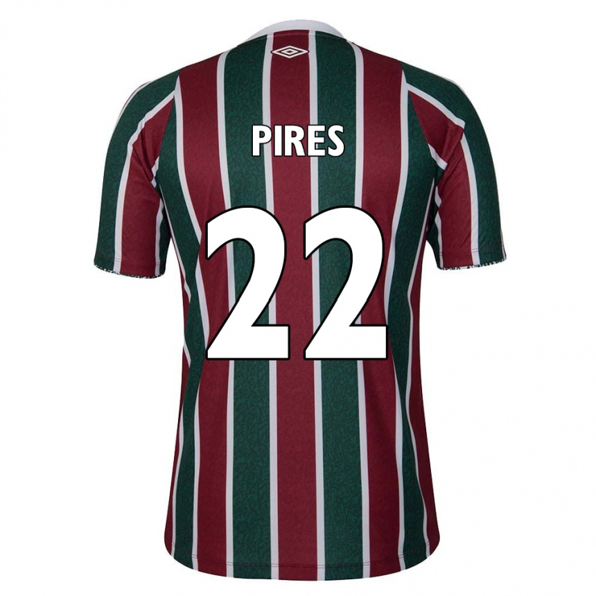 Kids Football Gabriel Pires #22 Green Maroon White Home Jersey 2024/25 T-Shirt Uk