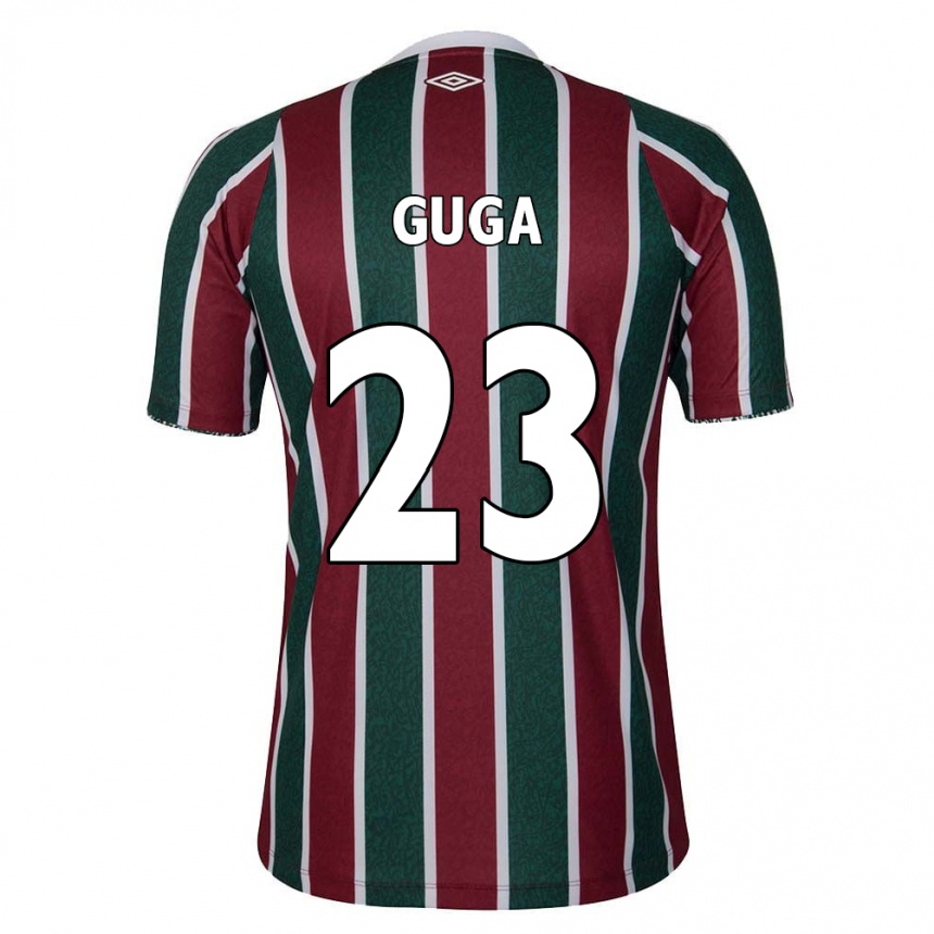 Kids Football Guga #23 Green Maroon White Home Jersey 2024/25 T-Shirt Uk