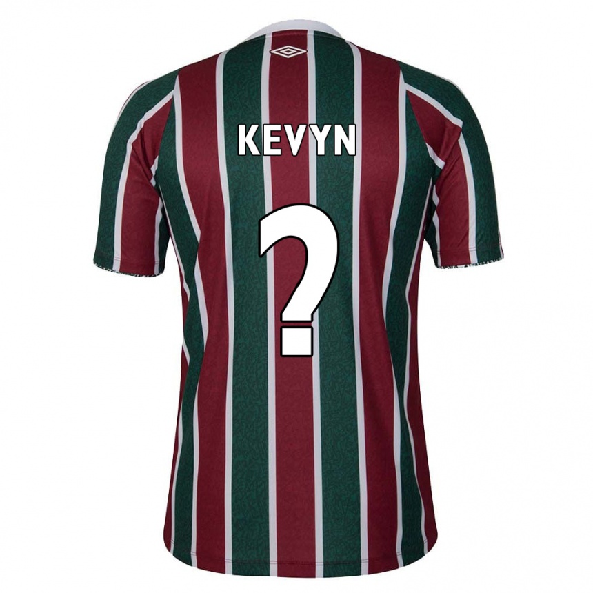 Kids Football Kevyn #0 Green Maroon White Home Jersey 2024/25 T-Shirt Uk