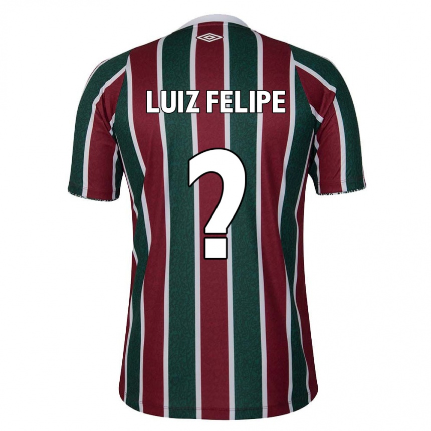 Kids Football Luiz Felipe #0 Green Maroon White Home Jersey 2024/25 T-Shirt Uk