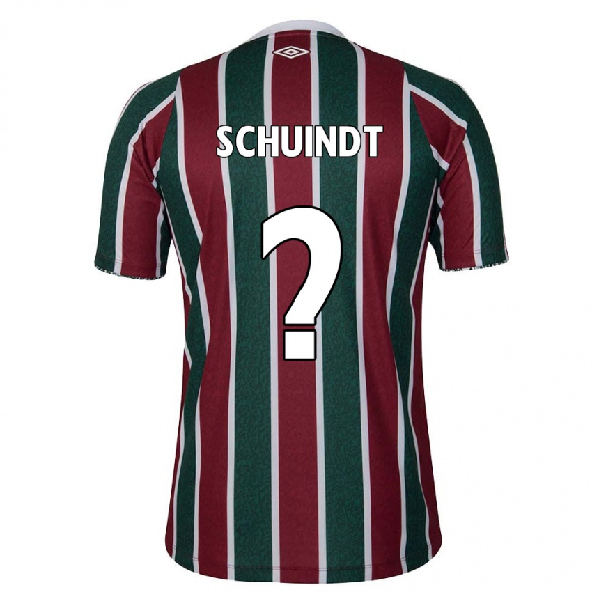 Kids Football Davi Schuindt #0 Green Maroon White Home Jersey 2024/25 T-Shirt Uk