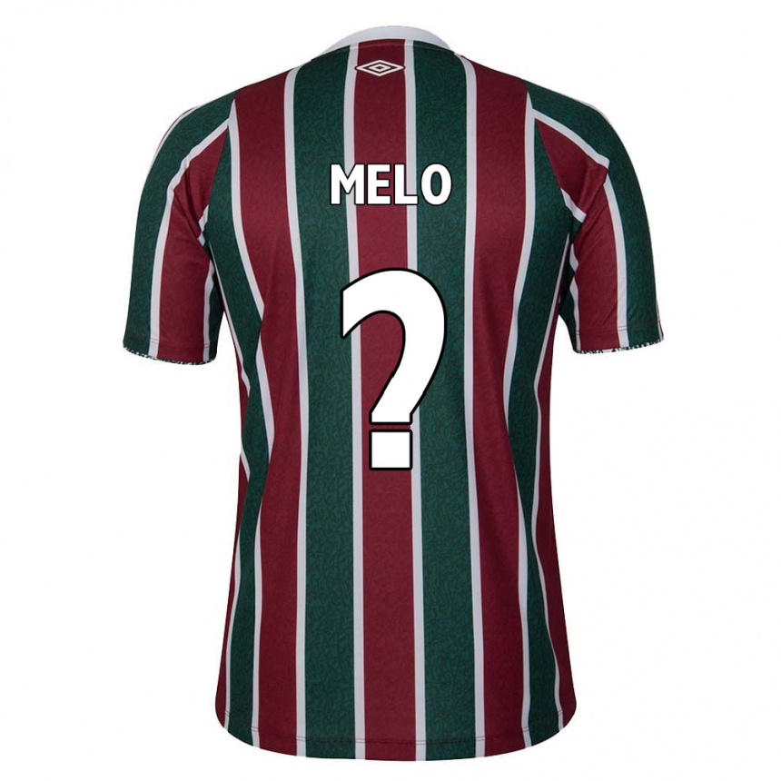 Kids Football Davi Melo #0 Green Maroon White Home Jersey 2024/25 T-Shirt Uk