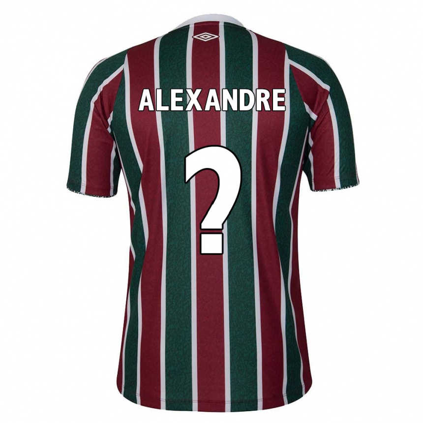 Kids Football Alexandre #0 Green Maroon White Home Jersey 2024/25 T-Shirt Uk