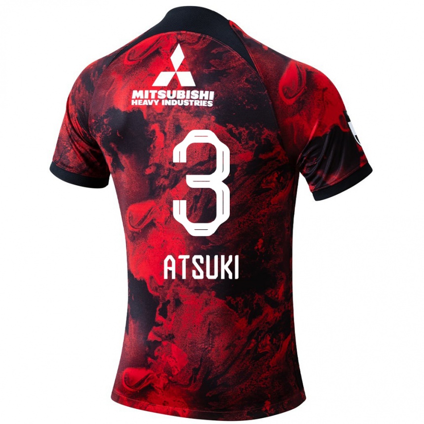 Kids Football Atsuki Ito #3 Red Black Home Jersey 2024/25 T-Shirt Uk