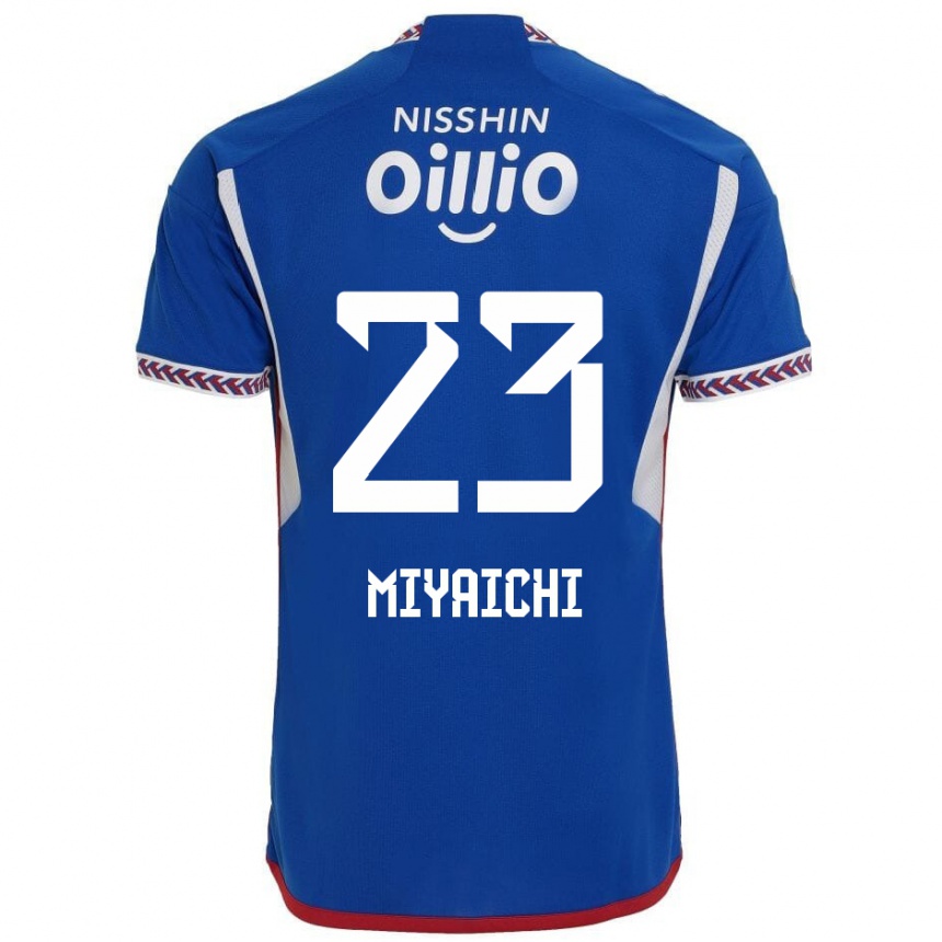 Kids Football Ryo Miyaichi #23 Blue White Red Home Jersey 2024/25 T-Shirt Uk