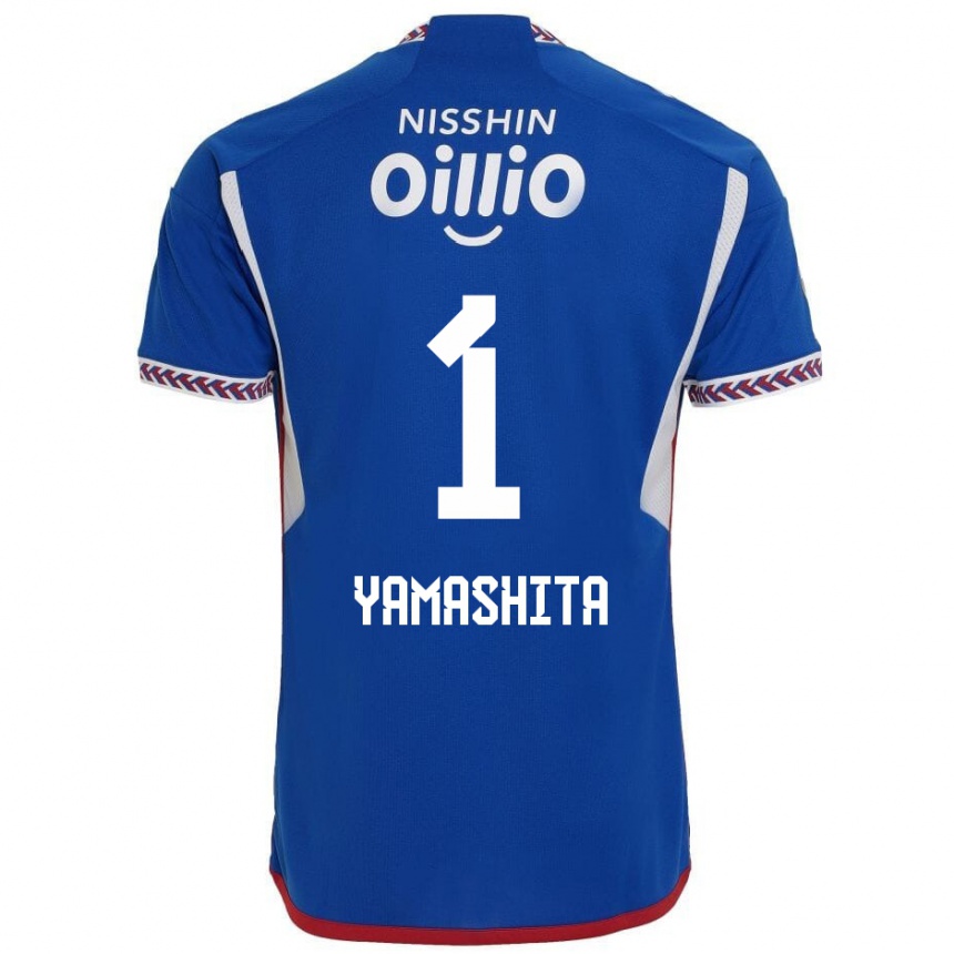 Kids Football Shoma Yamashita #1 Blue White Red Home Jersey 2024/25 T-Shirt Uk