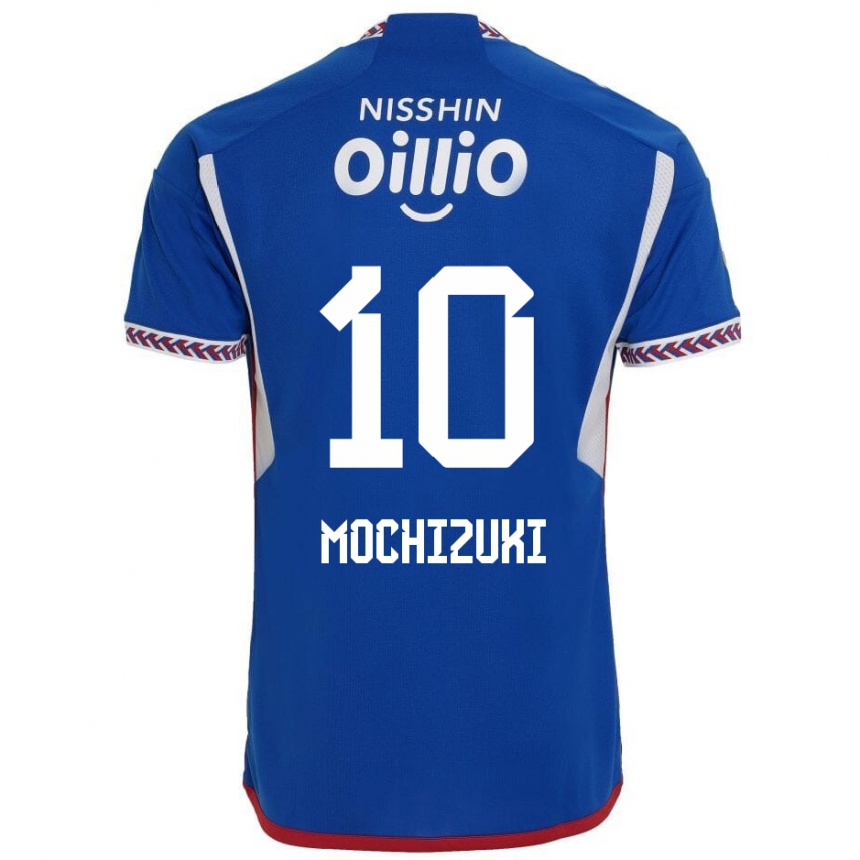 Kids Football Kohei Mochizuki #10 Blue White Red Home Jersey 2024/25 T-Shirt Uk