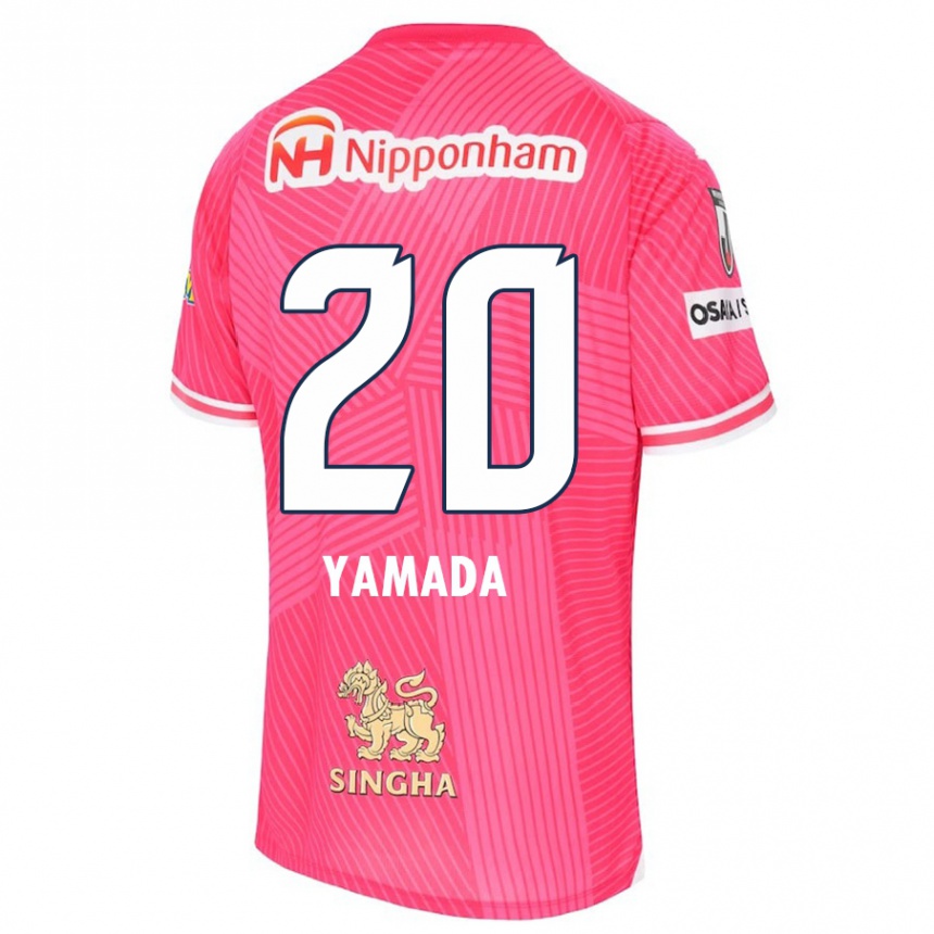 Kids Football Kotaro Yamada #20 Pink White Home Jersey 2024/25 T-Shirt Uk