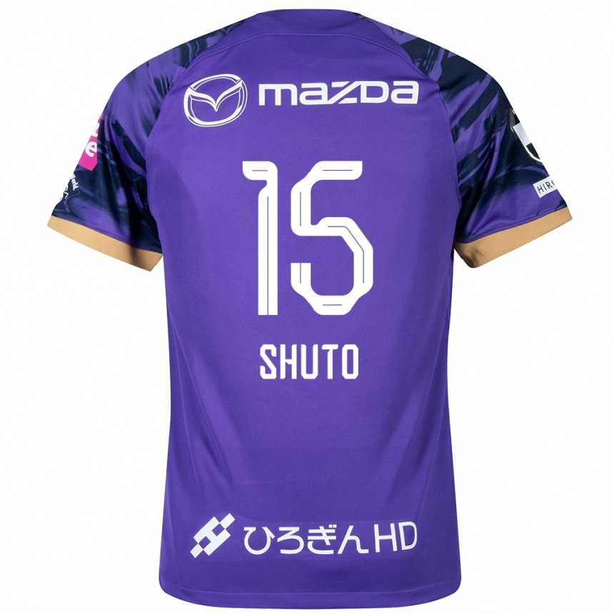 Kids Football Shuto Nakano #15 Purple White Home Jersey 2024/25 T-Shirt Uk