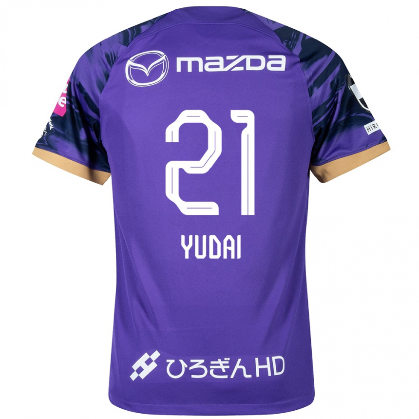 Kids Football Yudai Tanaka #21 Purple White Home Jersey 2024/25 T-Shirt Uk