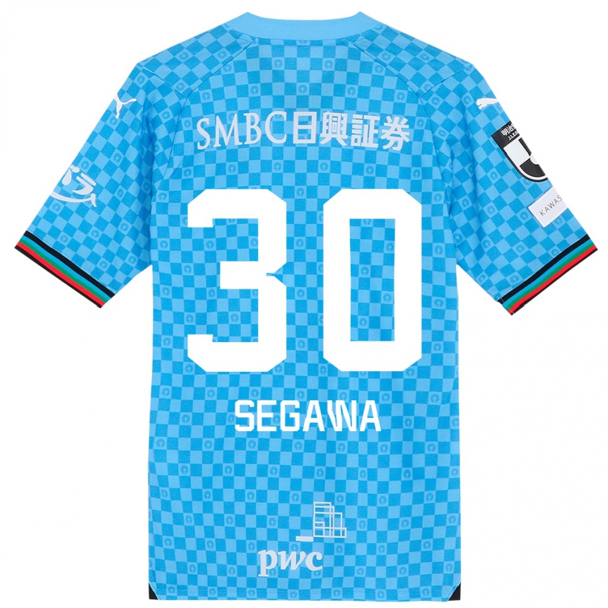 Kids Football Yusuke Segawa #30 Azure Blue Home Jersey 2024/25 T-Shirt Uk