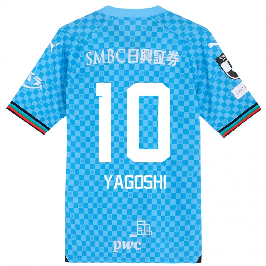 Kids Football Mikito Yagoshi #10 Azure Blue Home Jersey 2024/25 T-Shirt Uk