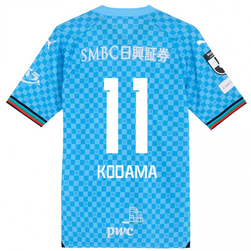 Kids Football Shotaro Kodama #11 Azure Blue Home Jersey 2024/25 T-Shirt Uk