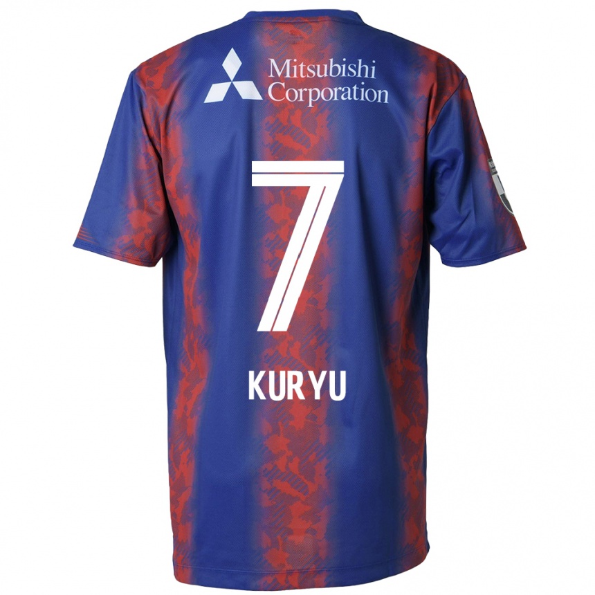 Kids Football Kuryu Matsuki #7 Blue Red Home Jersey 2024/25 T-Shirt Uk