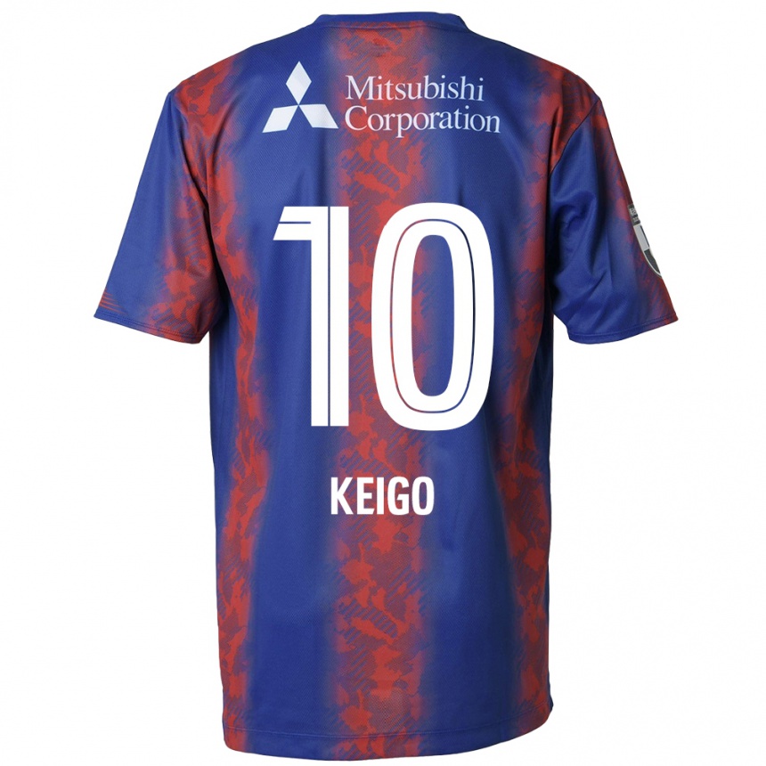 Kids Football Keigo Higashi #10 Blue Red Home Jersey 2024/25 T-Shirt Uk