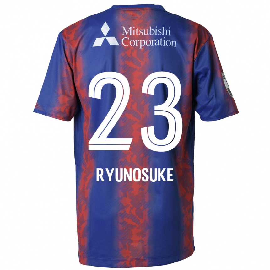 Kids Football Ryunosuke Sato #23 Blue Red Home Jersey 2024/25 T-Shirt Uk