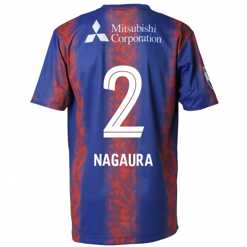 Kids Football Koshi Nagaura #2 Blue Red Home Jersey 2024/25 T-Shirt Uk