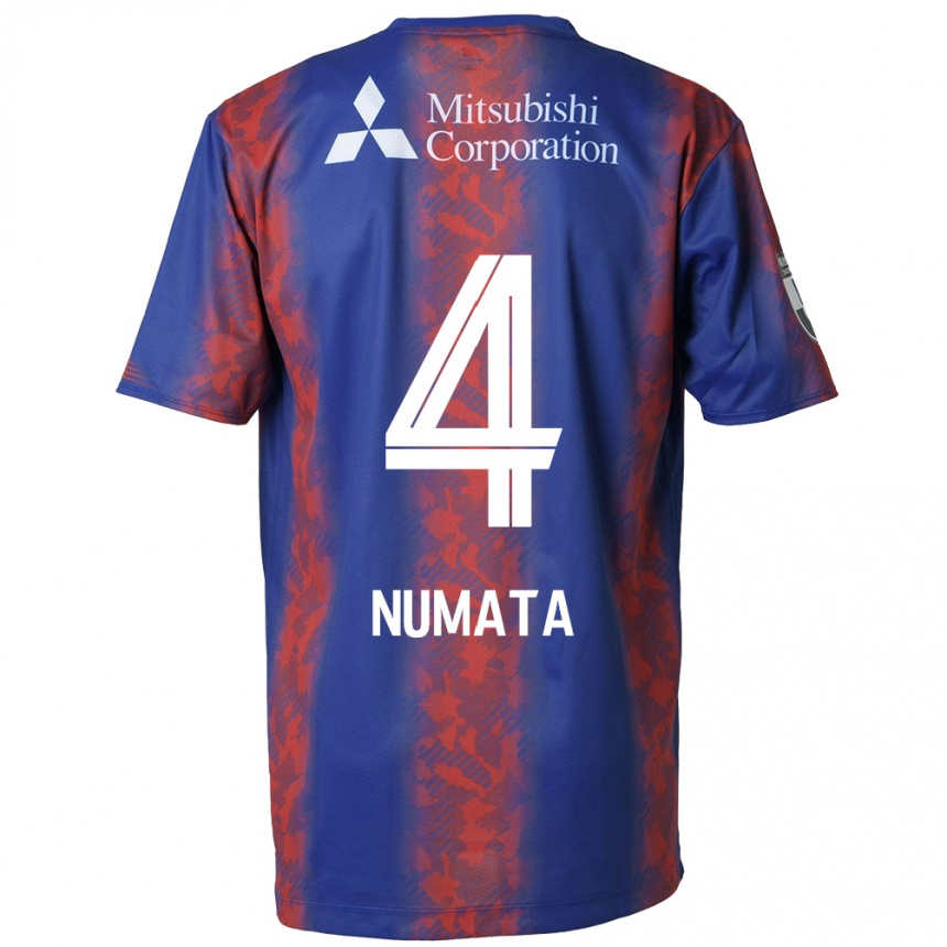 Kids Football Seisa Numata #4 Blue Red Home Jersey 2024/25 T-Shirt Uk