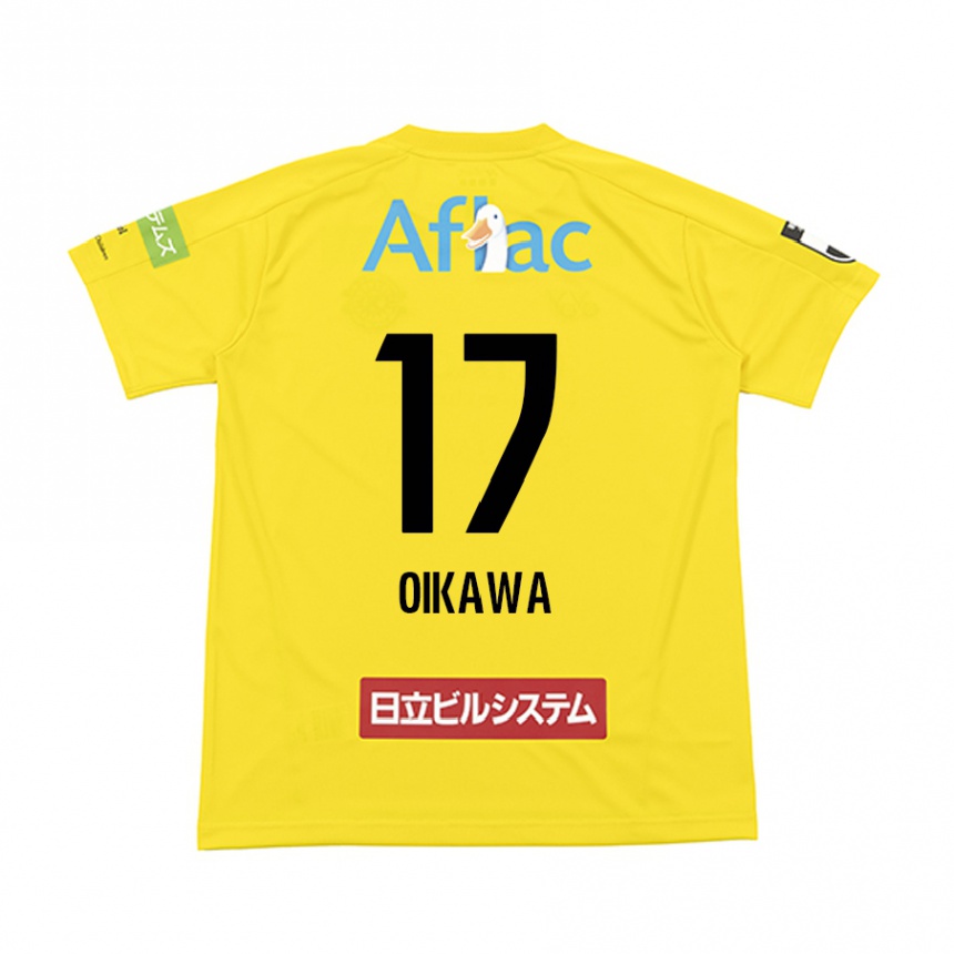 Kids Football Koki Oikawa #17 Yellow Black Home Jersey 2024/25 T-Shirt Uk