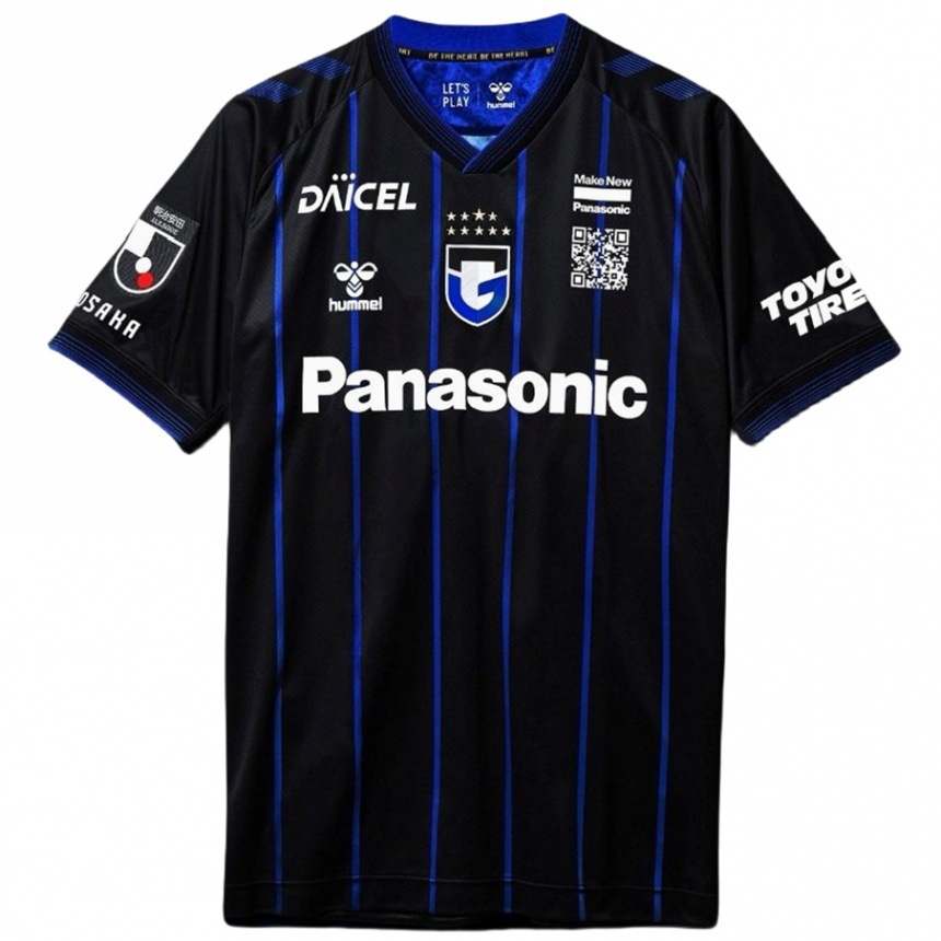 Kids Football Genta Miura #5 Black Blue Home Jersey 2024/25 T-Shirt Uk